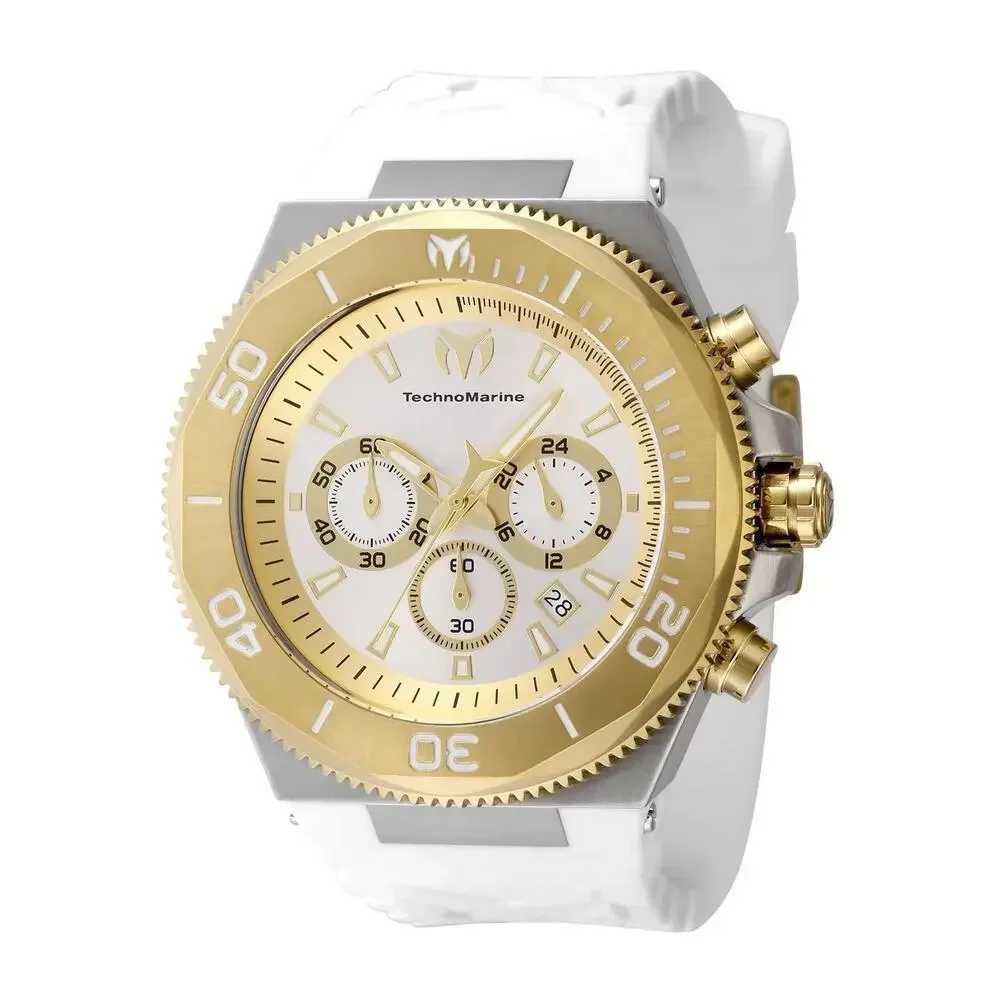 NWT TechnoMarine TM-224016 Manta | Chronograph | White | Men's Watch